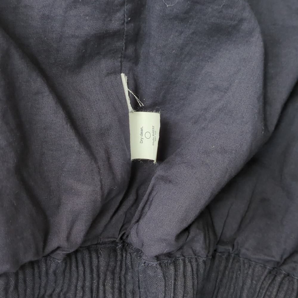 J. Crew Navy Blue Linen Skirt With Pockets Size 6 - Picture 6 of 7